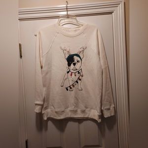 Nwt Boston Terrier sweatshirt size M.